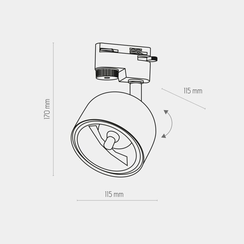 Трековий світильник TK-Lighting Tracer GU10/AR111 Go 4493 - фото 2