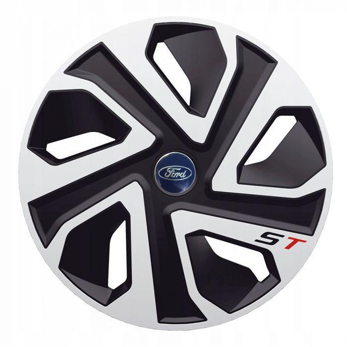 Ковпаки для коліс J-TEC ST Silver/Black R15 з логотипом Ford 4 шт. Ковпаки для коліс J-TEC ST Silver/Black R15 з логотипом Ford 4 шт.