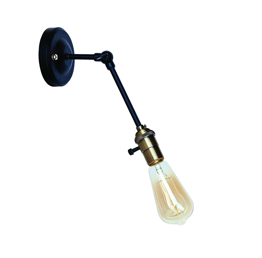 Бра Levistella Lofty индустриальное с патроном AMP19 Черный/Бронзовый (1963530470)