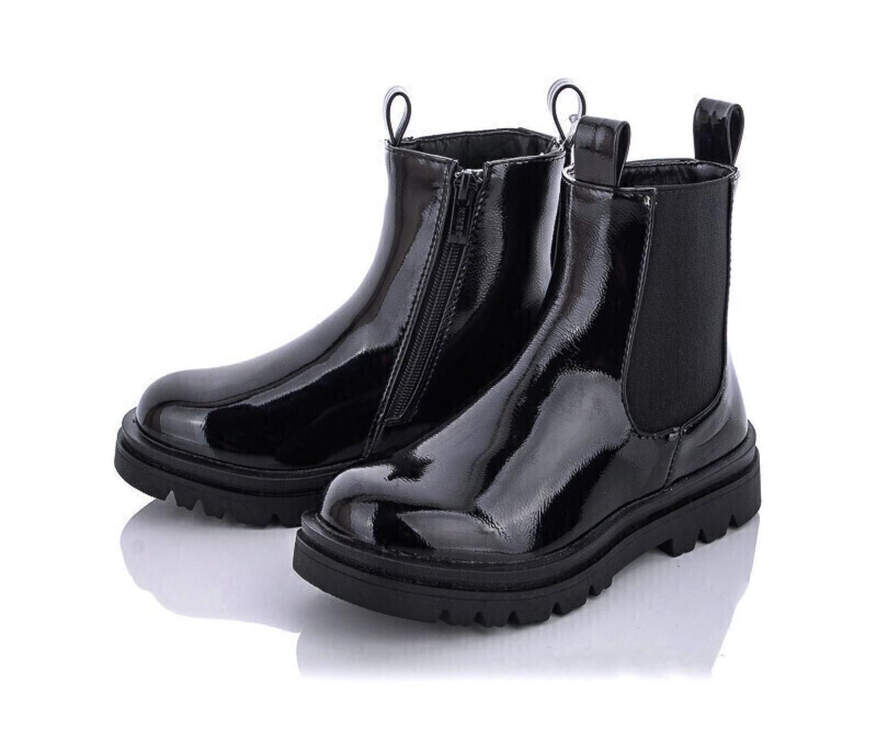 Черевики демісезонні для дівчаток Kimboo FG900-3/34 р. 34 Чорний