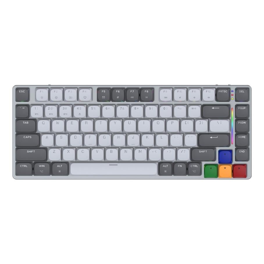 Клавиатура игровая беспроводная Fantech MAXFIT AIR83 MK915 Switch 83 клавиши ARGB 13 режимов 2500 мАч до 400 ч USB-C Brown (37243811) Клавиатура игровая беспроводная Fantech MAXFIT AIR83 MK915 Switch 83 клавиши ARGB 13 режимов 2500 мАч до 400 ч USB-C Brown (37243811)