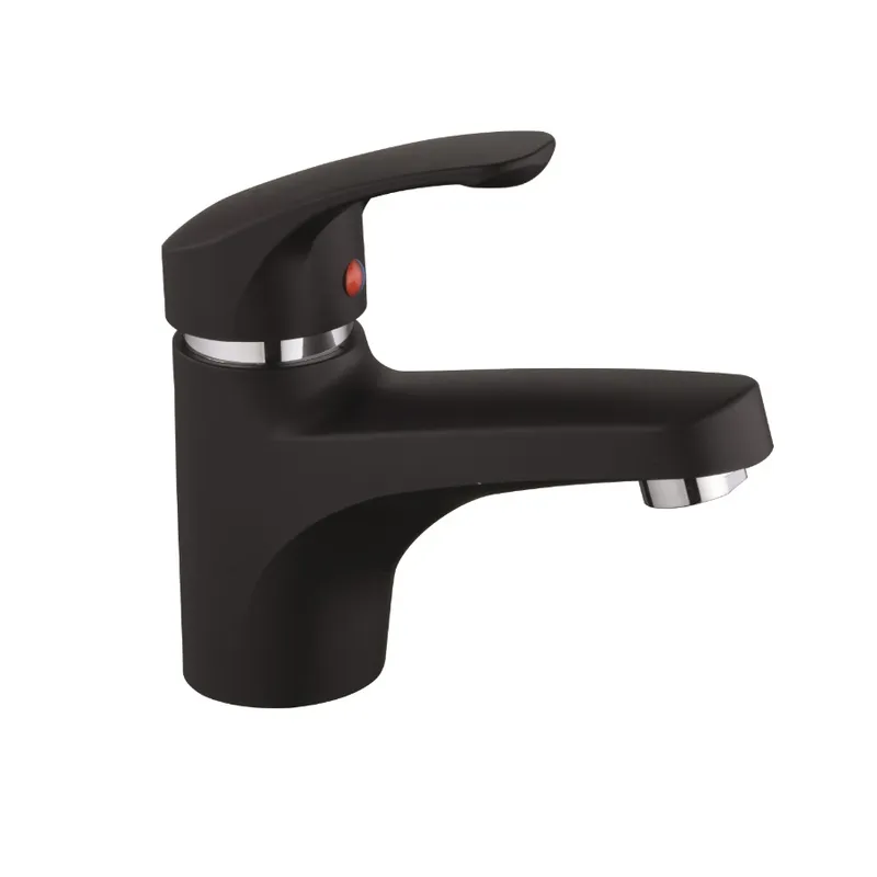 Смеситель для умывальника Plamix Fidel-001 SET с подводкой Черный (PM0660)