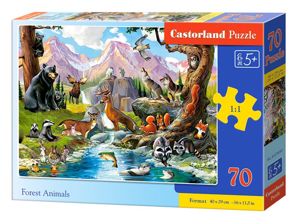 Пазли Castorland Дикі тварини 70 ел. (b-070091)