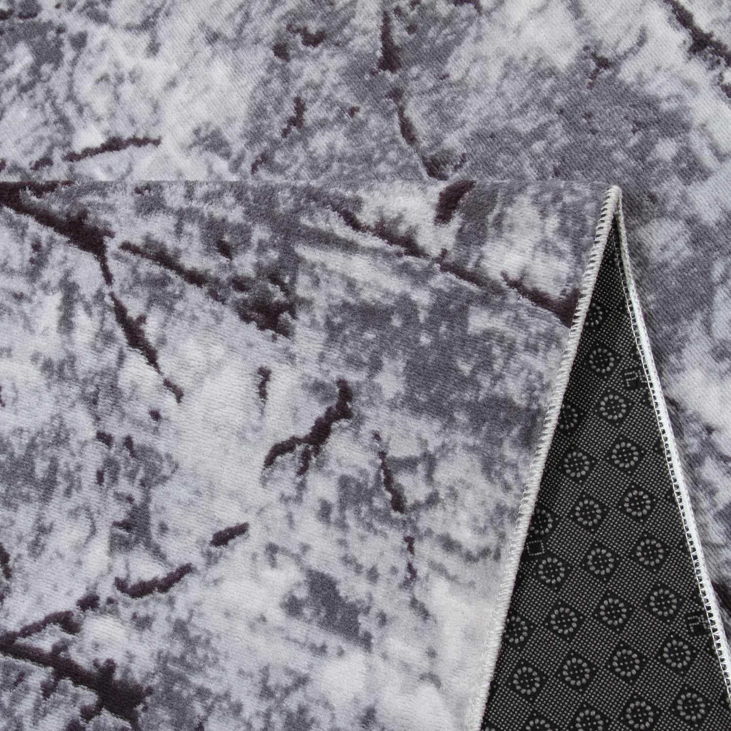 Дорожка ковровая Plato Soft 4090 на силиконовой основе противоскользящая 1 м Серый (00-00018032) - фото 6