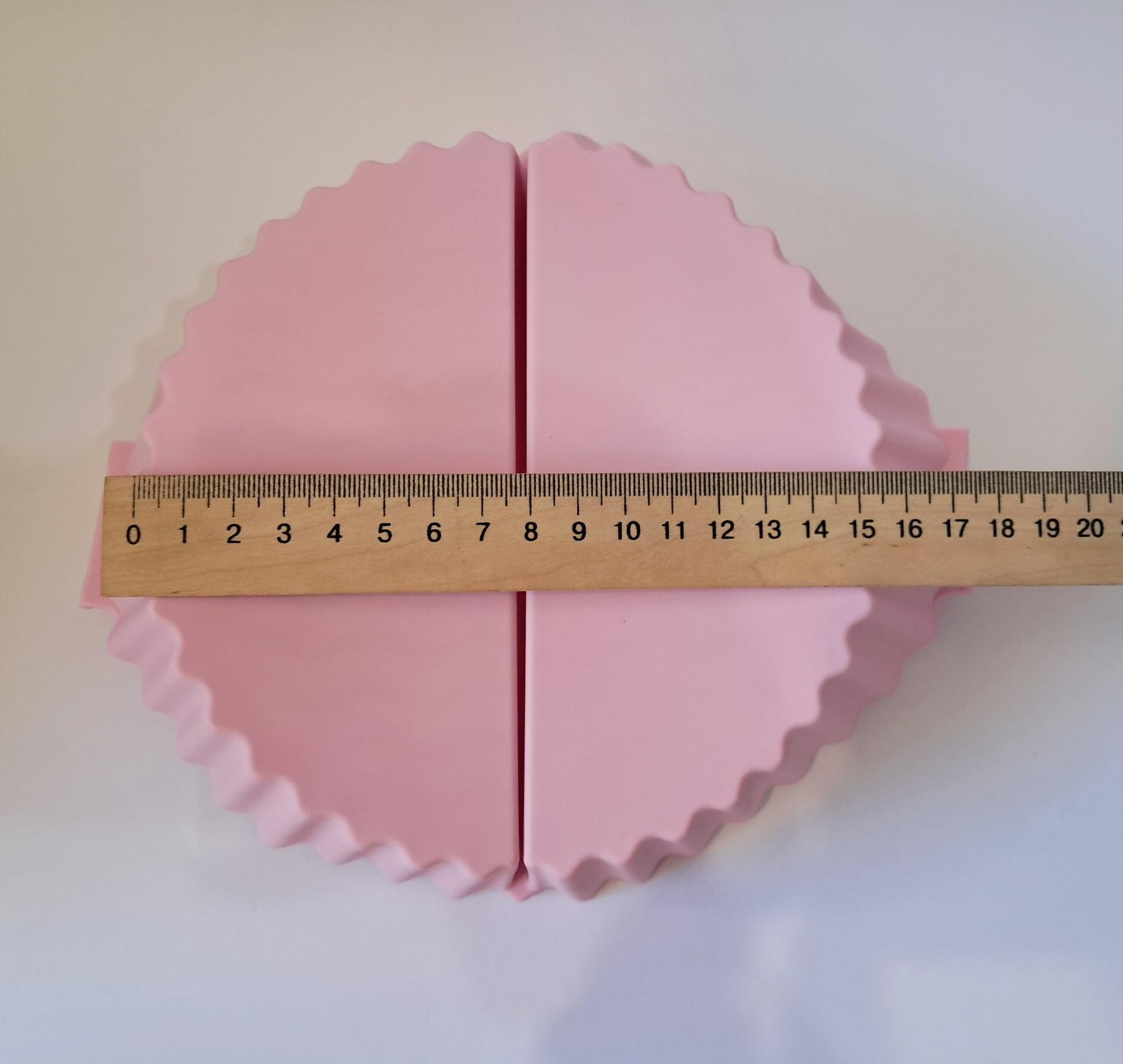 Форма силиконовая вкладыш раздельна для аэрогрилей и аэрофритюрниц Розовый (HH-2189) - фото 3