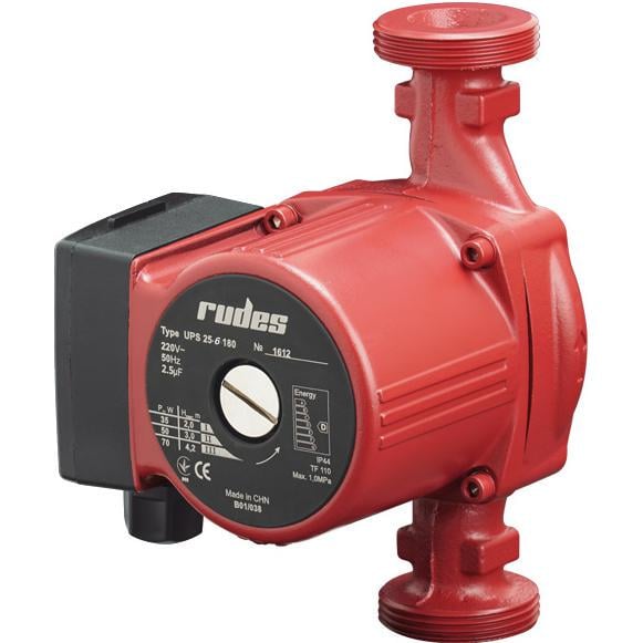 Циркуляционный насос Rudes UPS 25-6-180 Hmax 6 м Qmax 55 л/мин 100 Вт