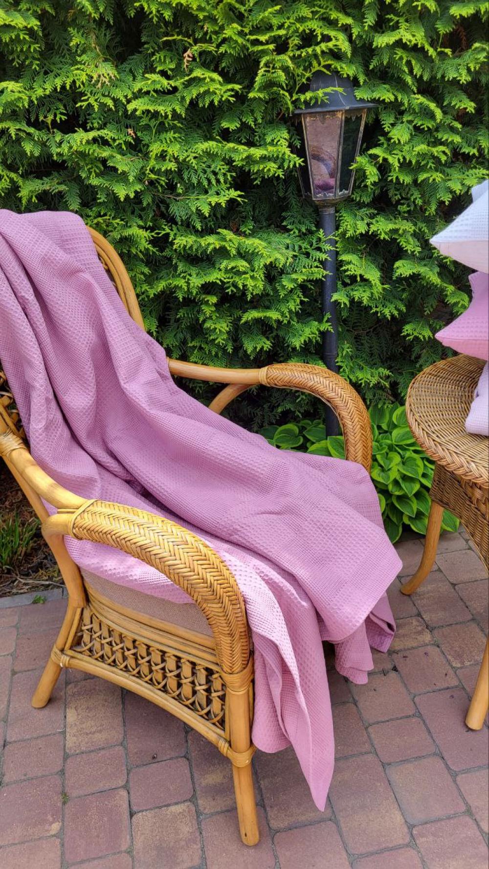 Покрывало Пике Вафелька 140x220 см Ягодный (11204) - фото 6 Покрывало Пике Вафелька 140x220 см Ягодный (11204) - фото 6