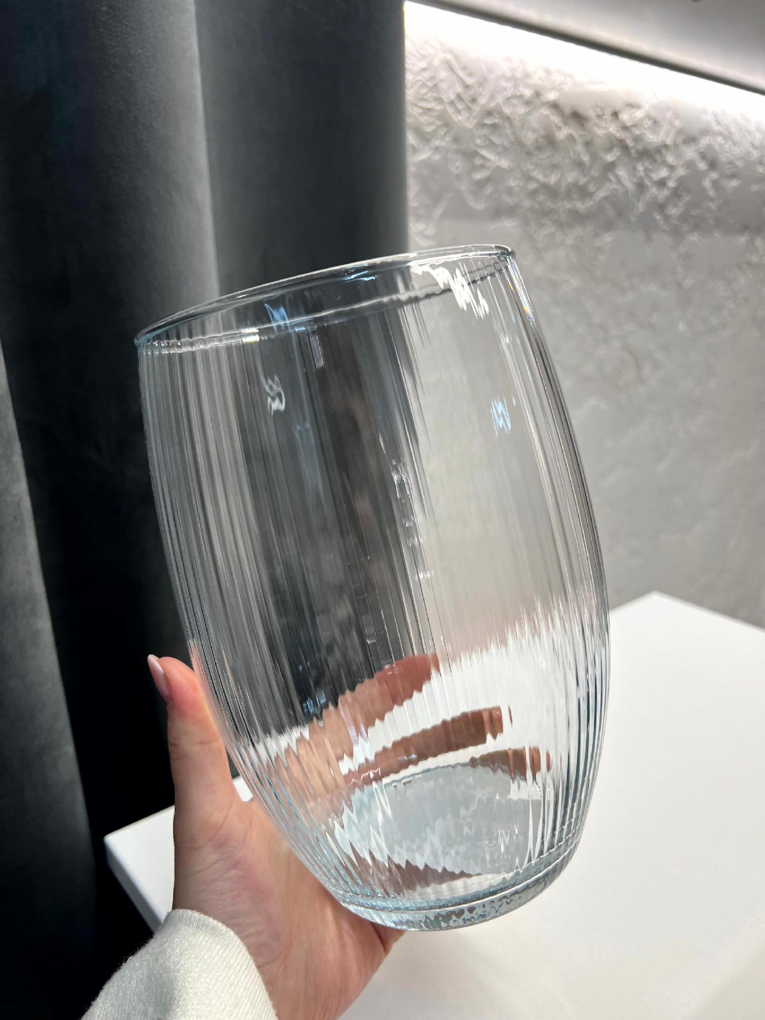 Ваза стеклянная Lyra h 20 см (100012835) - фото 2