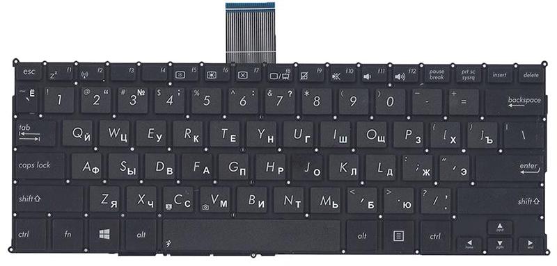 Клавиатура для ноутбука Asus R202/R202 матовая (0KNB0-1130RU00)