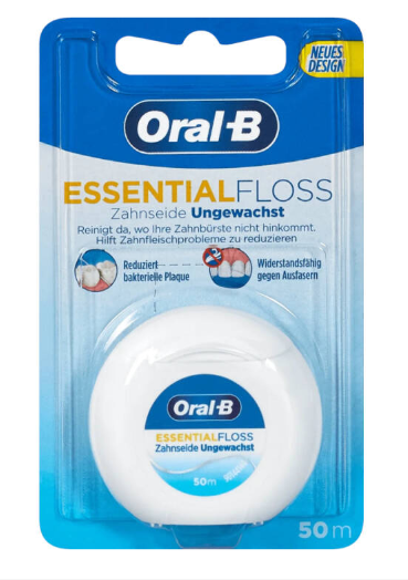 Зубна нитка Oral-B EssentialFloss 50 м (30200)