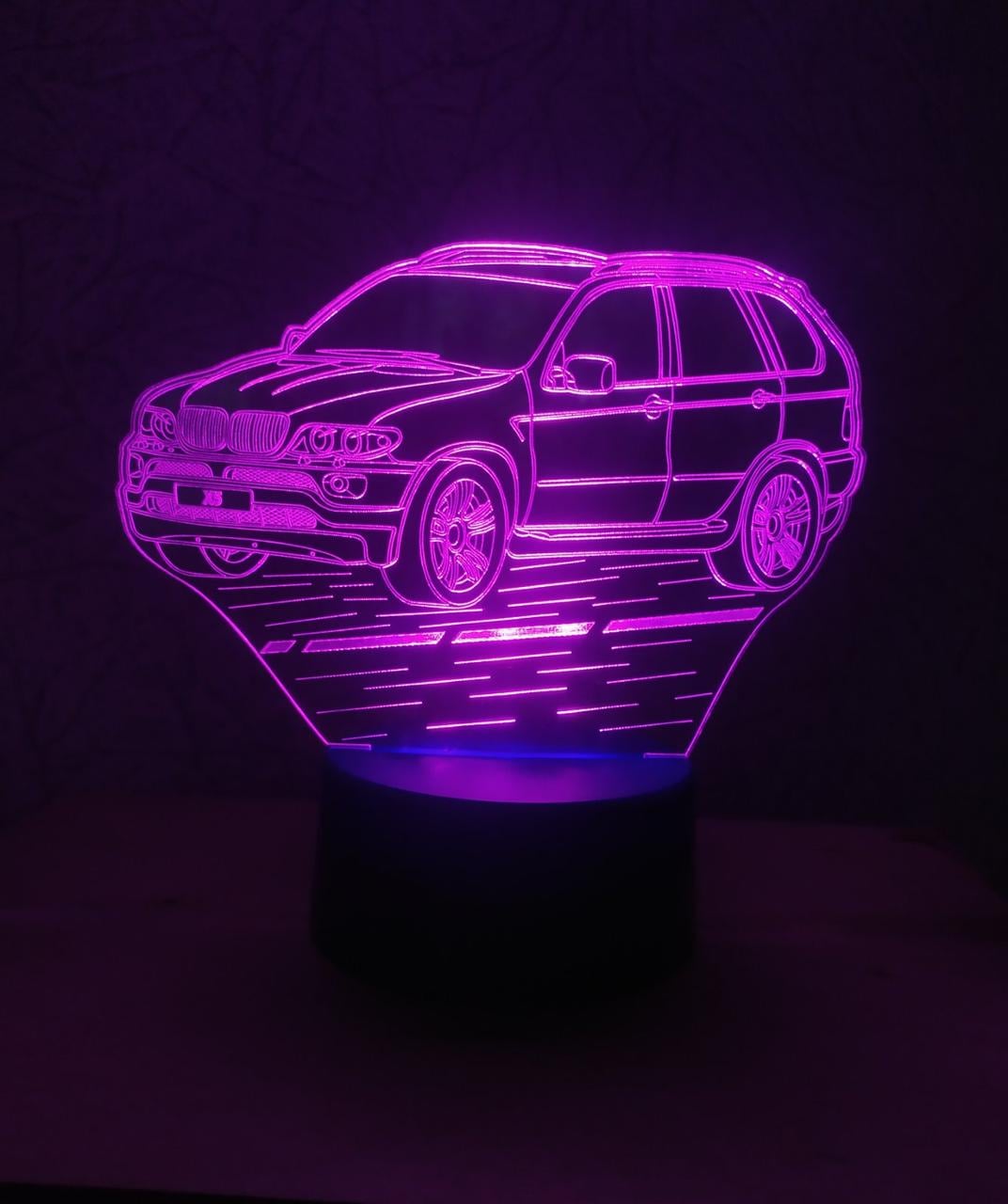 3D-ночник BMW Х5 несколько подсветок/bluetooth (1995773831) 3D-ночник BMW Х5 несколько подсветок/bluetooth (1995773831)