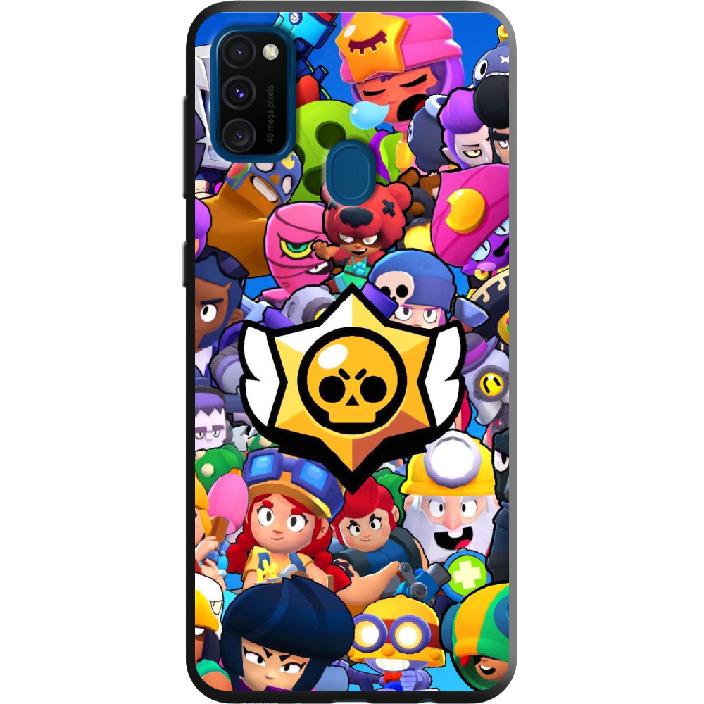 Чохол Boxface Samsung M307 Galaxy M30s Brawl Stars Чорний силікон (38209-up2389-38658)