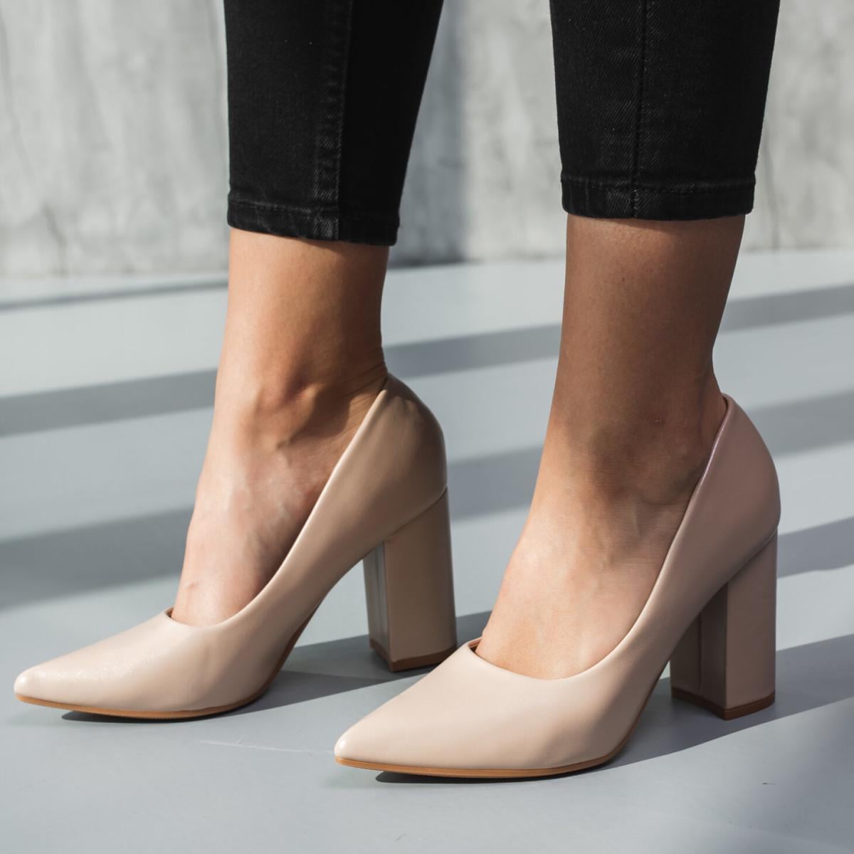 Туфли женские Fashion р. 39 25 см Бежевый (3734)