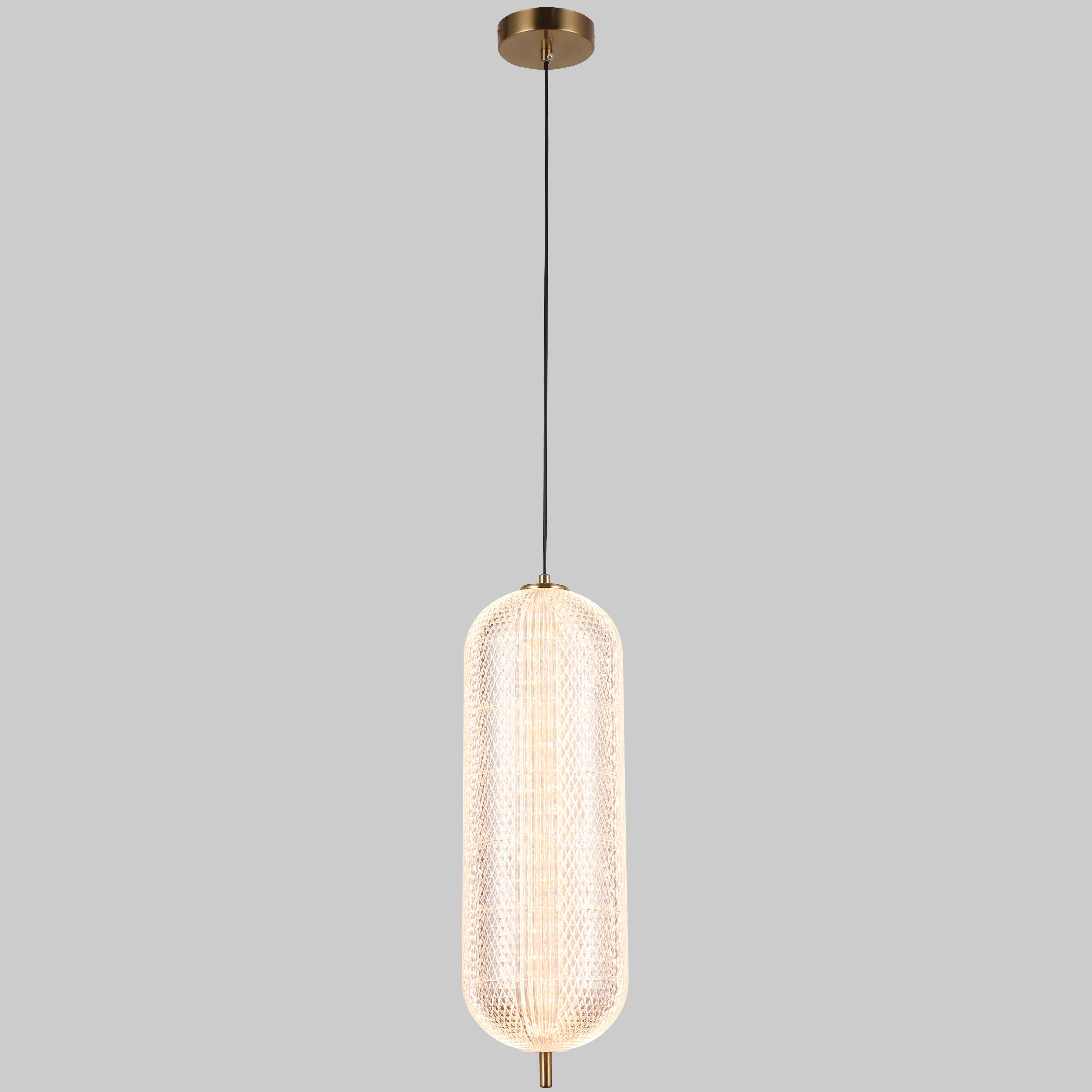 Светильник подвесной 14W Бронзовый (91-12099-1led 400*150 CL)
