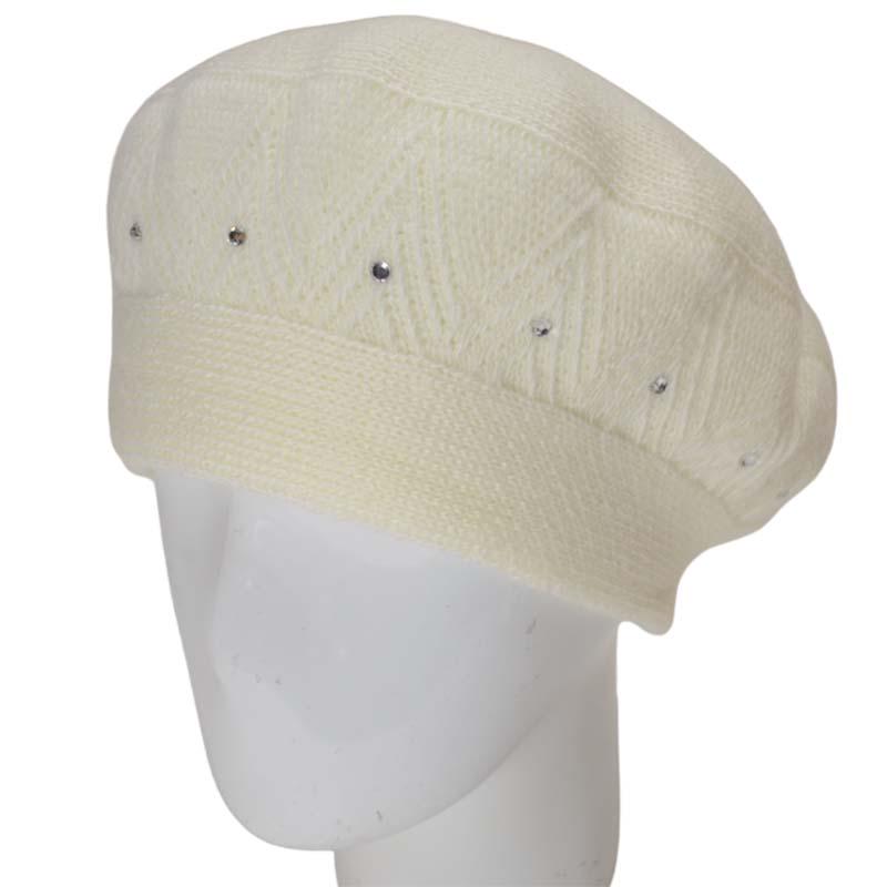 Берет женский Lirus Люся двойной Молочный (131952)