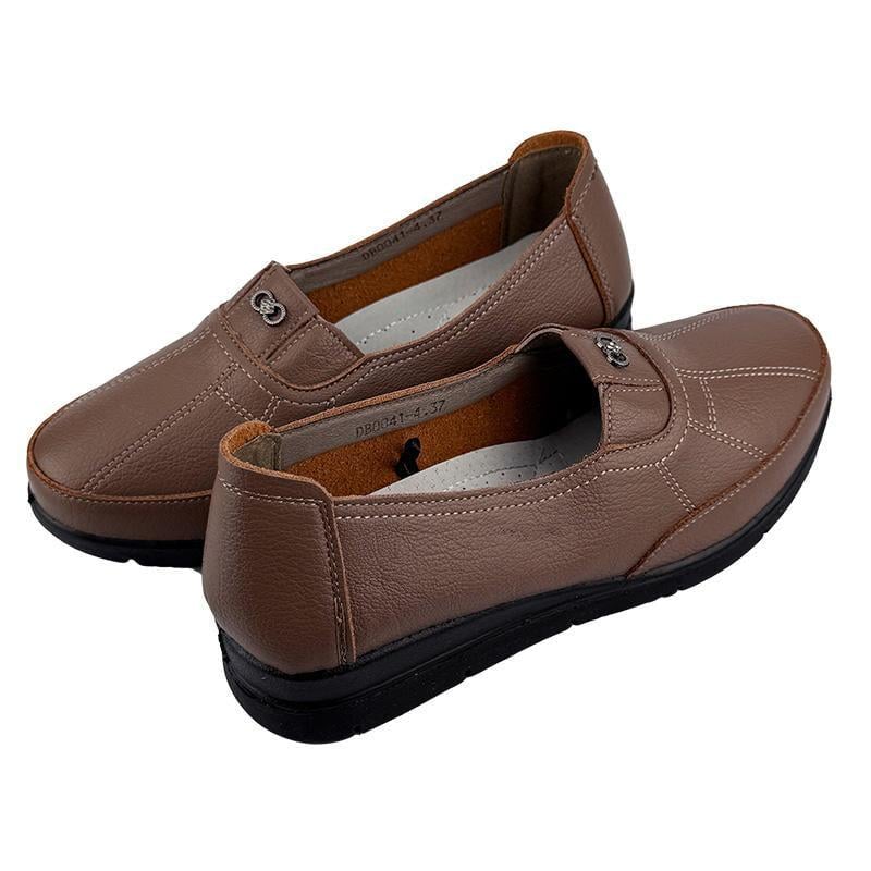 Мокасини жіночі шкіряні 2041-4 p. 37 23,5 см Коричневий - фото 3