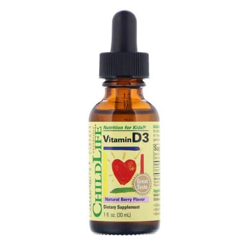 Витамин D3 и D3+K2 для детей ChildLife Vitamin D3 30 мл (CDL-10900)