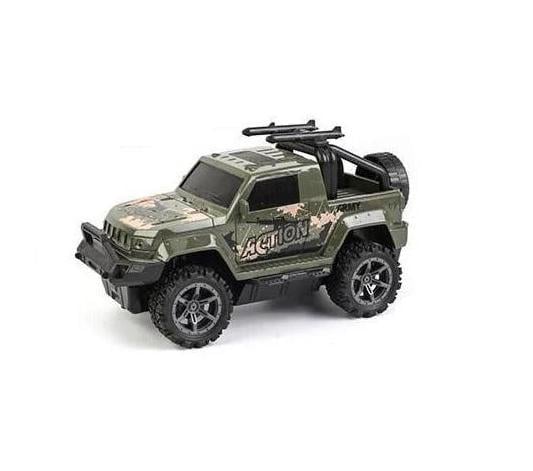 Машинка на радиоуправлении Action Army подсветка фар/пульт Green (133435)