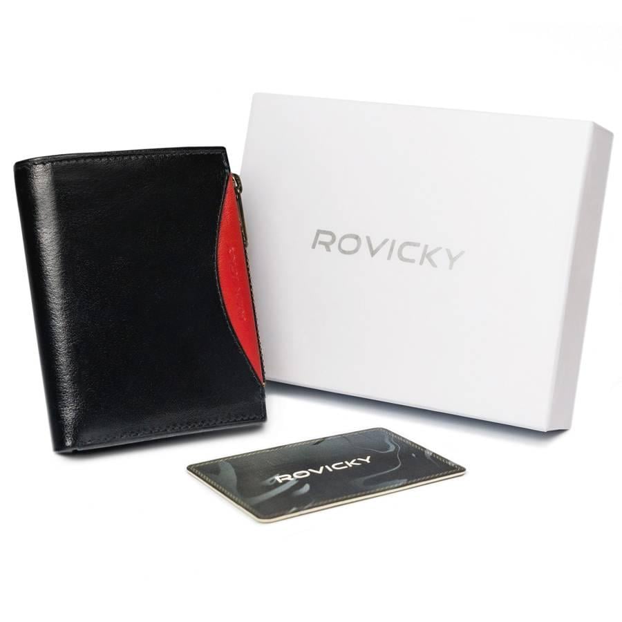 Кошелек мужской кожаный ROVICKY 1006-03-BOR-1102 Черный