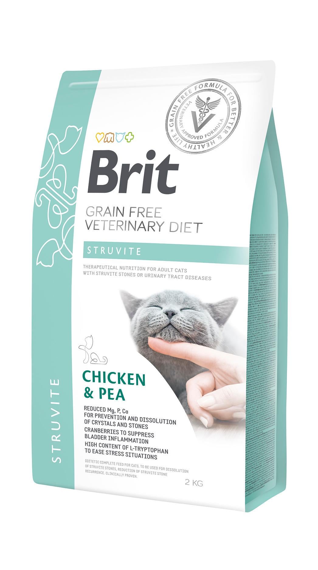 Корм сухой Brit GF Veterinary Diets Cat Struvite 2 кг Корм сухой Brit GF Veterinary Diets Cat Struvite 2 кг