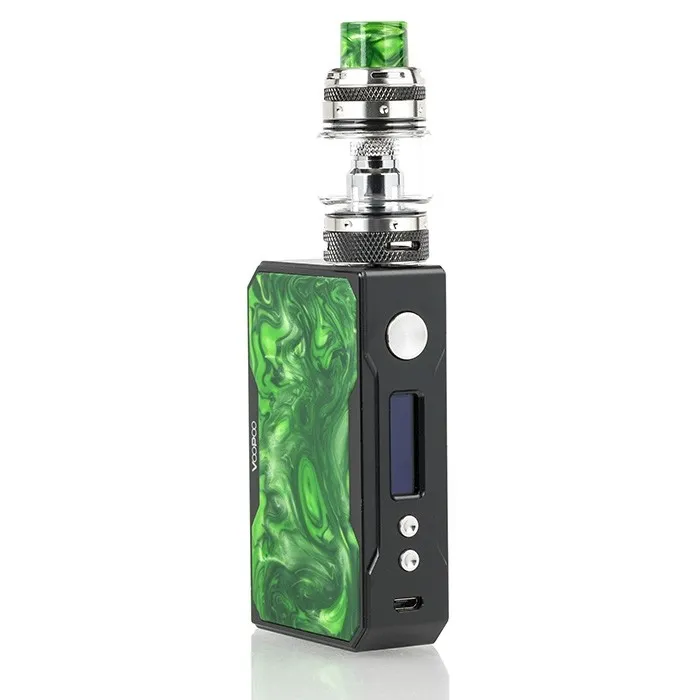 Електронна сигарета под-система Voopoo Black Drag 157W with UFORCE 3.5 мл Kit Green Jade (sn1601)