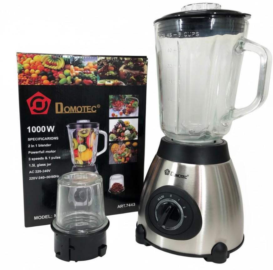 Блендер Domotec MS-6610 для кухни с LED-подсветкой 1000 Вт (2087565122)