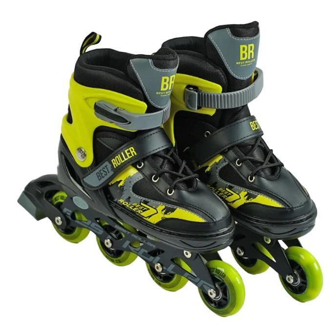 Коньки роликовые Best Roller PU колеса со светом 24,5-26,5 см р. 38-42 Yellow (151239) Коньки роликовые Best Roller PU колеса со светом 24,5-26,5 см р. 38-42 Yellow (151239)