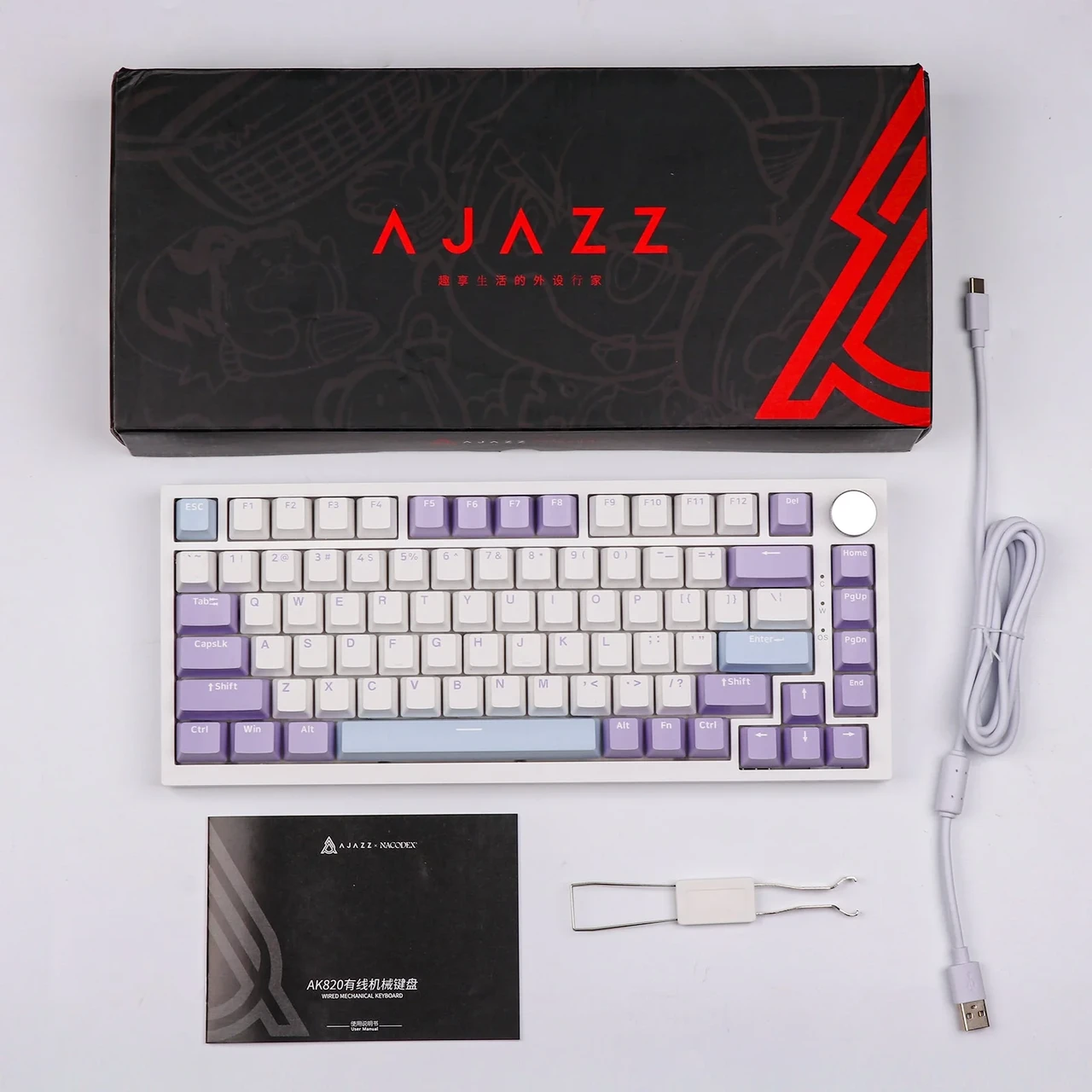 Клавиатура игровая механическая Ajazz Ak820 RGB (2221368821) - фото 10