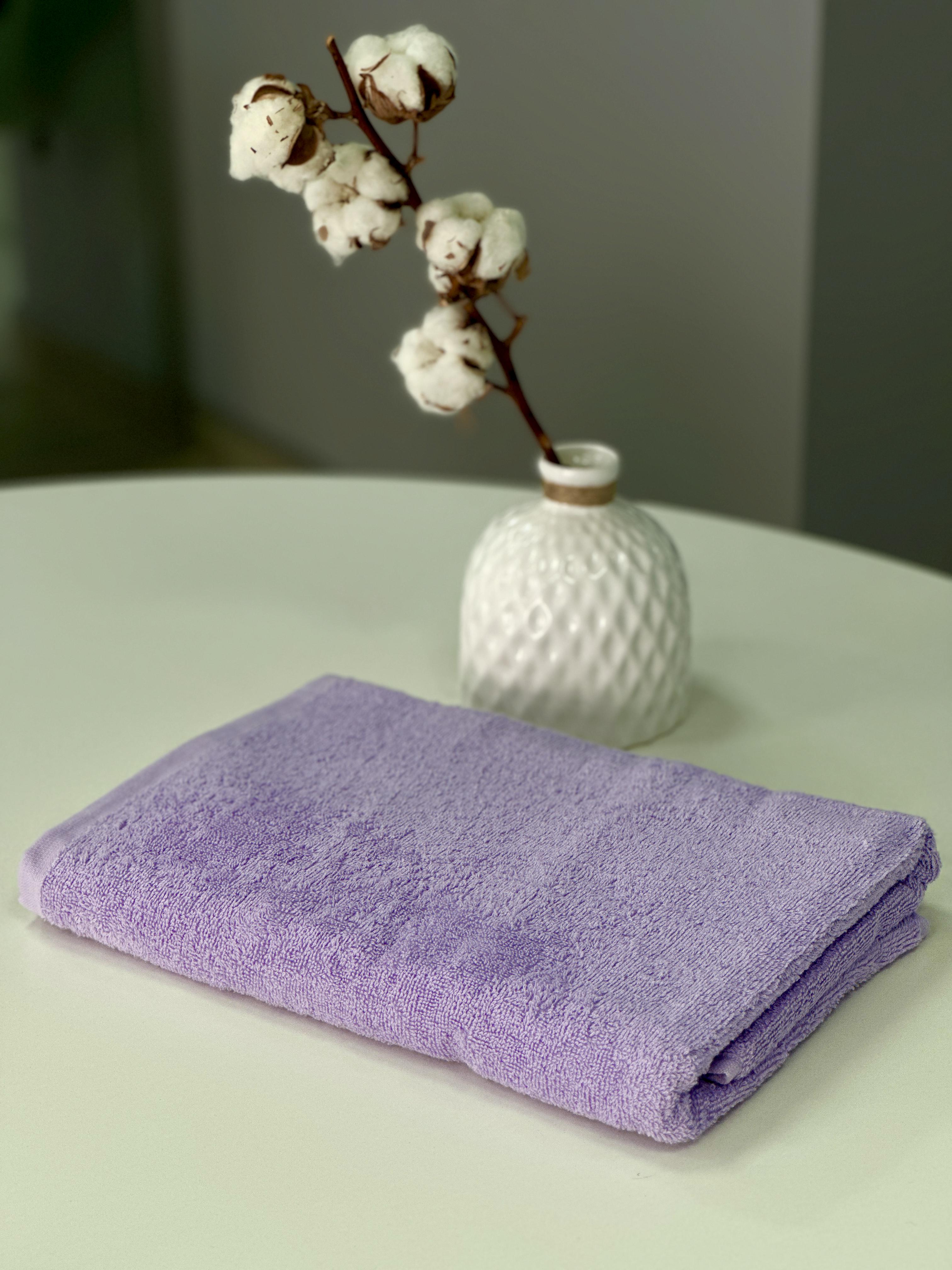 Полотенце хлопок 400 г/м2 70х140 см Лиловый (14163620)