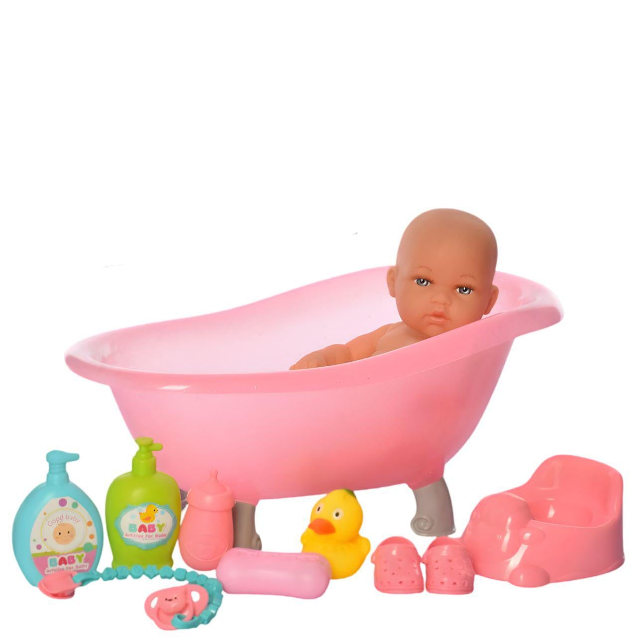 Пупс 8615 в комплекте с ванной/горшком/бутылочкой и другими аксессуарами 30 см (26138991)