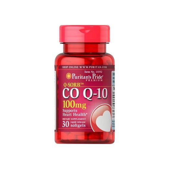 Коензим Puritan's Pride Q-Sorb Co Q-10 100 мг 30 Softgels