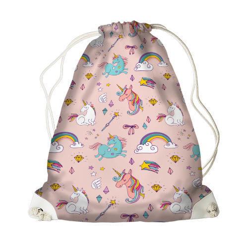 Рюкзак-мешок Presentville MINI Единороги и радуга (DRM CLF012 WH) Рюкзак-мешок Presentville MINI Единороги и радуга (DRM CLF012 WH)