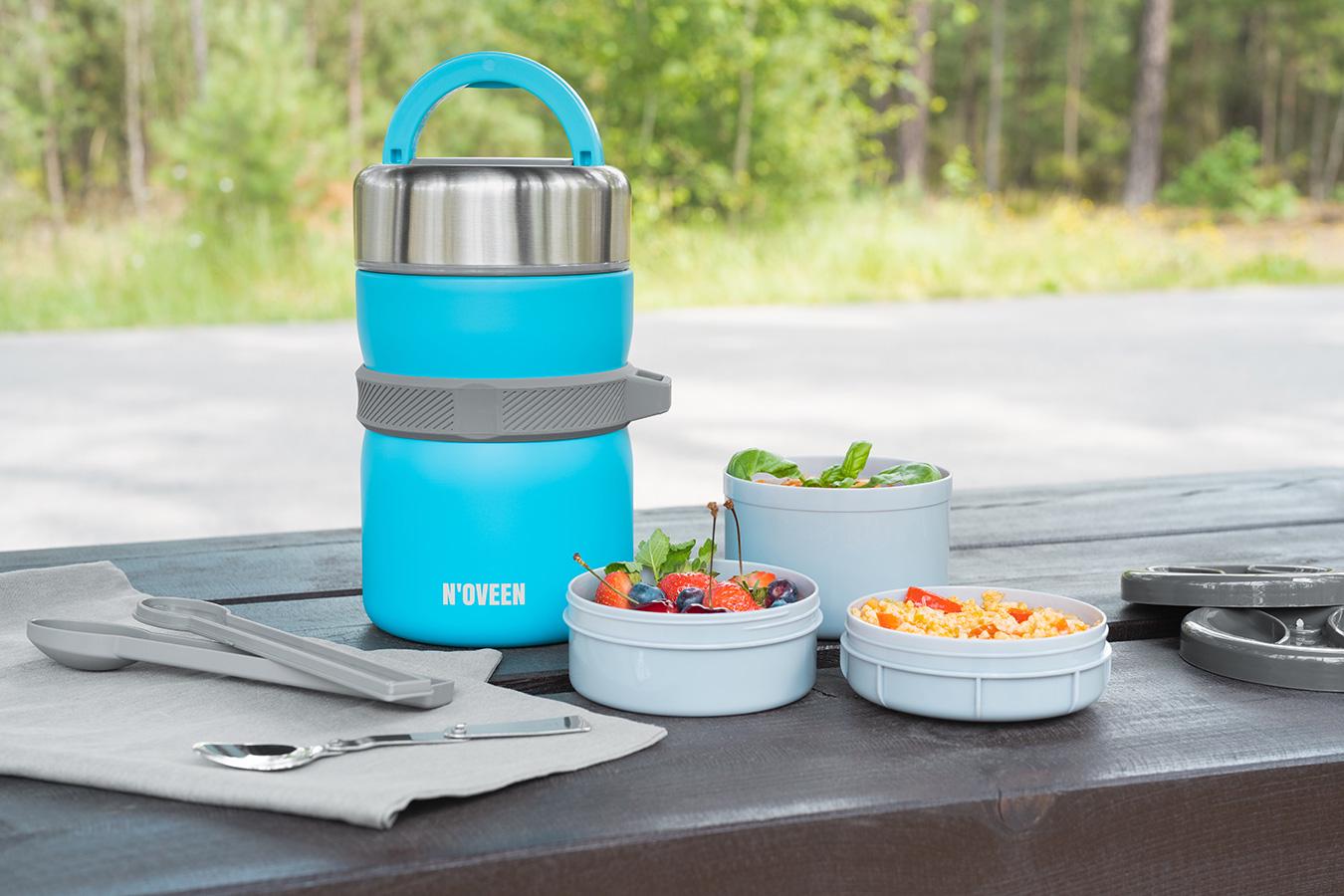 Термос пищевой Noveen TB963 2000 мл Голубой (5902221622984) - фото 6 Термос пищевой Noveen TB963 2000 мл Голубой (5902221622984) - фото 6