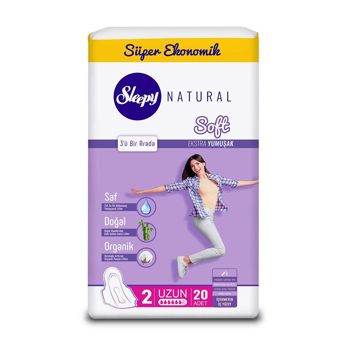 Гигиенические прокладки Sleepy Soft Long-2 №20 Super Economic 280 мм (000006343)