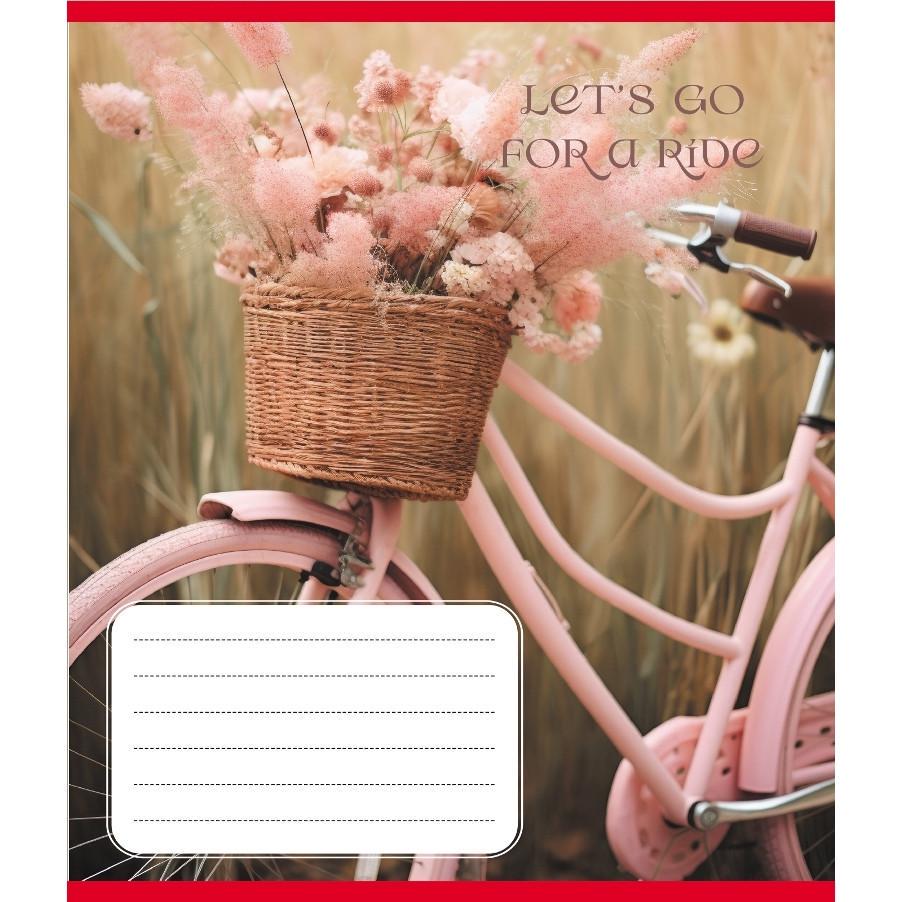 Шкільний зошит Велосипед 096-630091K-4 в клітинку 96 аркушів (RLT55420)
