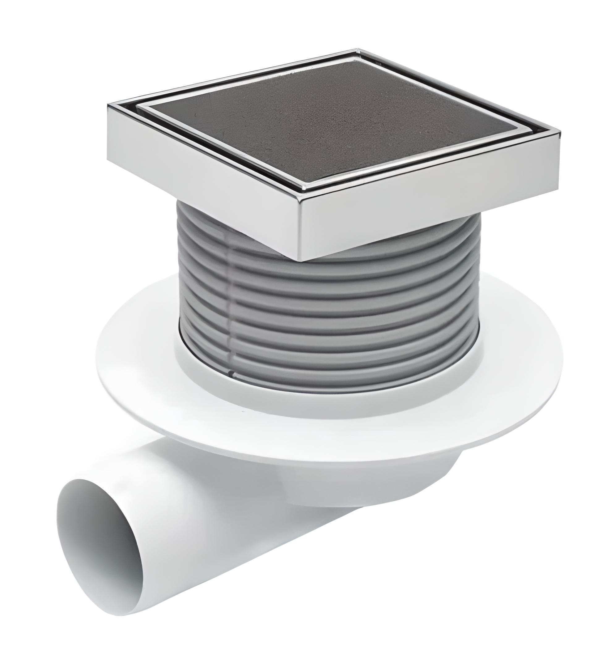 Трап душовий MCH C 425 XL горизонтальний випуск з кришкою під плитку/нержавіюча сталь рамка (13934404)