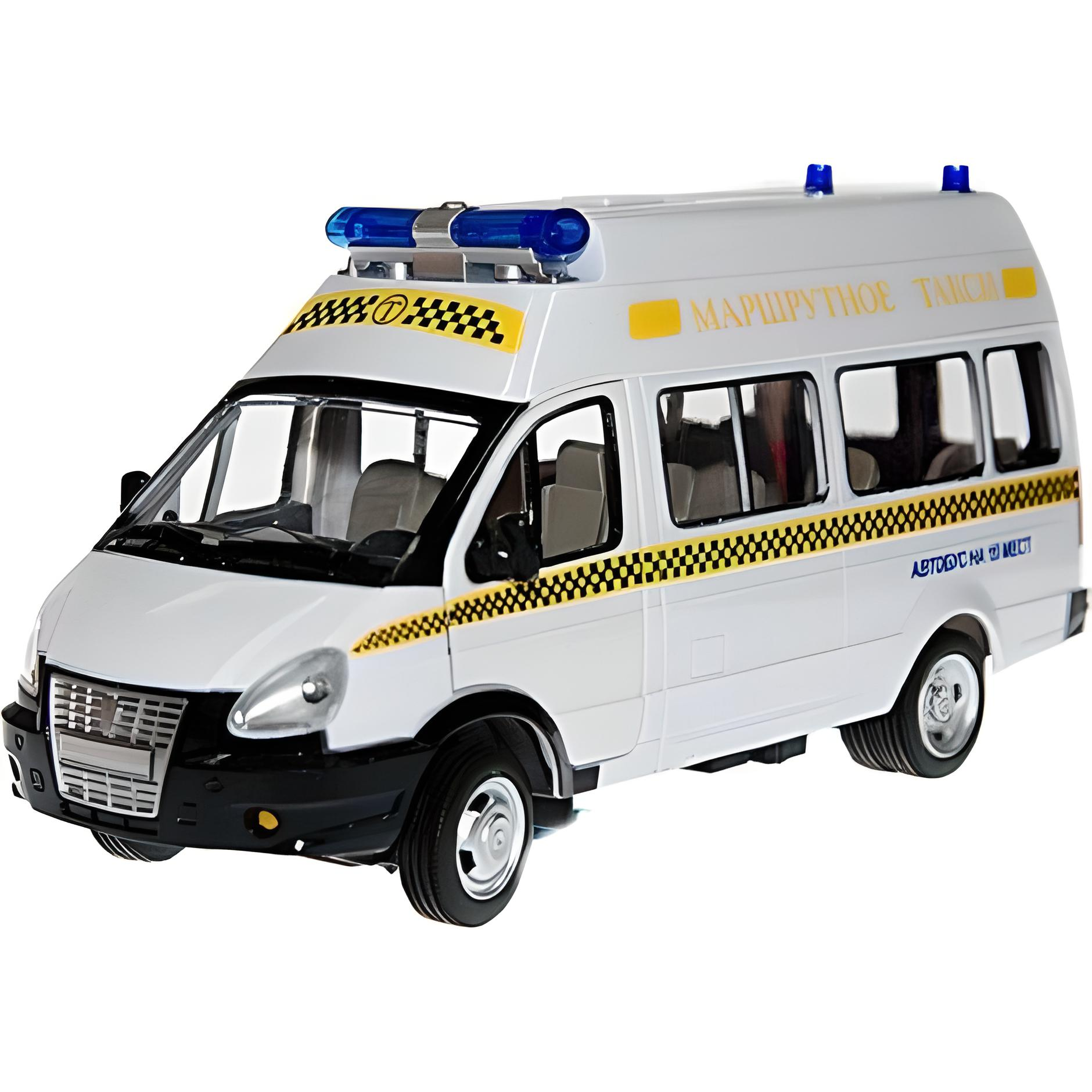 Машина Play Smart 9707 D Маршрутное такси + инерция/открывающаяся двери/подсветка (106202)