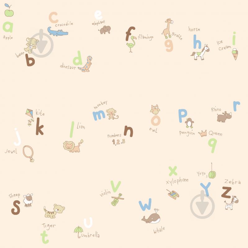 Бумажные детские обои ICH Coconet 562-1 Разноцветные