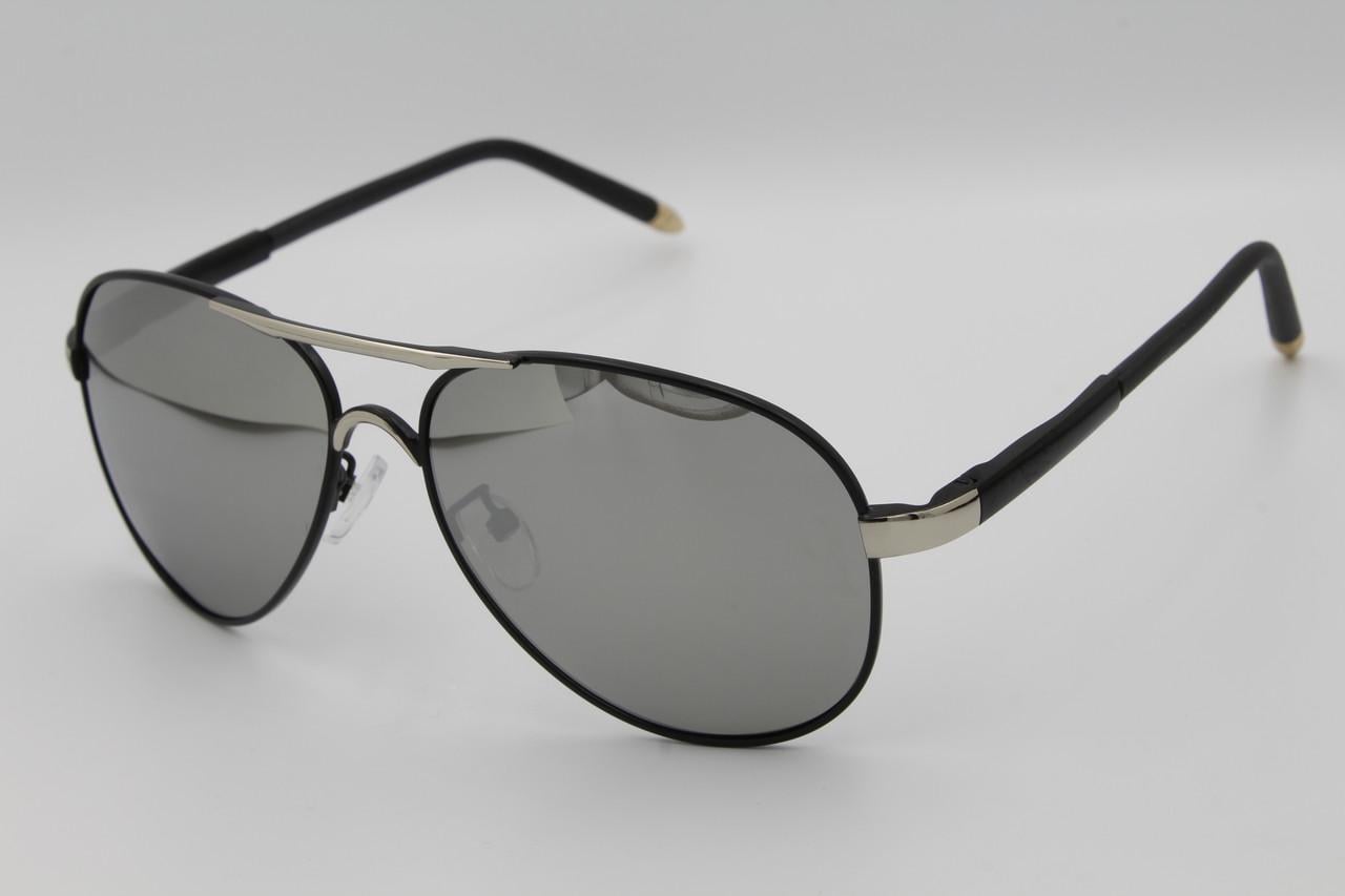 Солнцезащитные очки поляризационные зеркальные aviator Р8503 (2579448105)