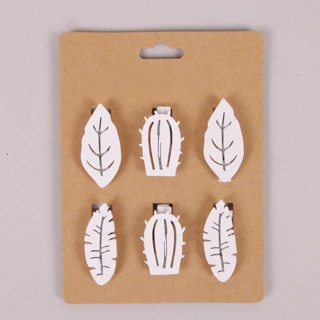 Декор на прищепке Flora Mix 6 шт. (22619)