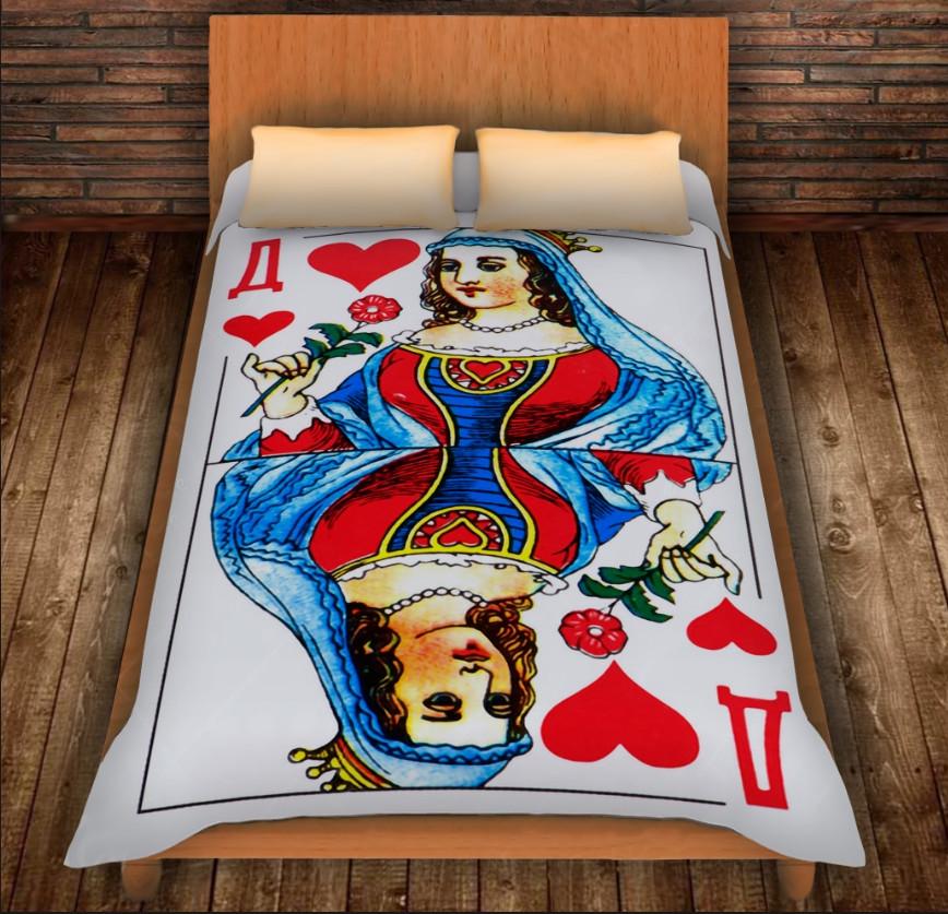 Плед с 3D принтом Игровые Карты Красная дама 150x200 см (epi_0380) Плед с 3D принтом Игровые Карты Красная дама 150x200 см (epi_0380)