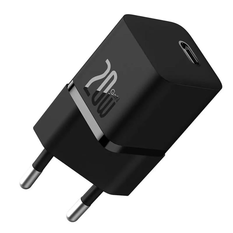 Сетевое зарядное устройство для BASEUS GaN5 Fast Charger mini 1C 20W EU Black (CCGN050101) - фото 3