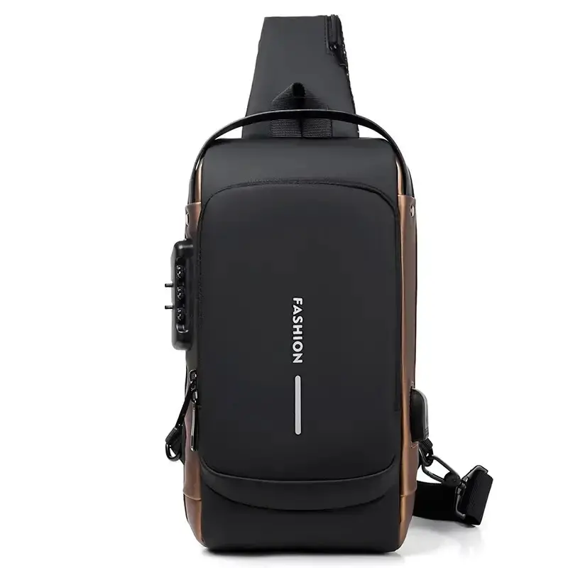 Сумка нагрудная с противоугонным замком с паролем Backpack (29823282) - фото 2