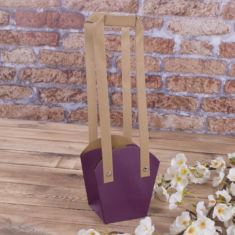 Пакет под цветы трапеция малый Фиолетовый (1776-5)