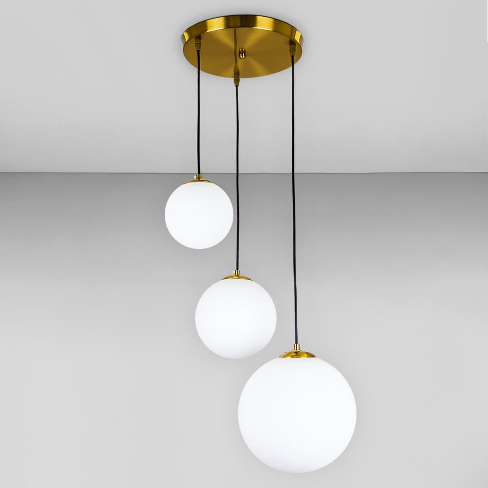 Люстра подвесная шар Light House LS-18603F-3 BRZ/WH 300 Бронзовый/Белый