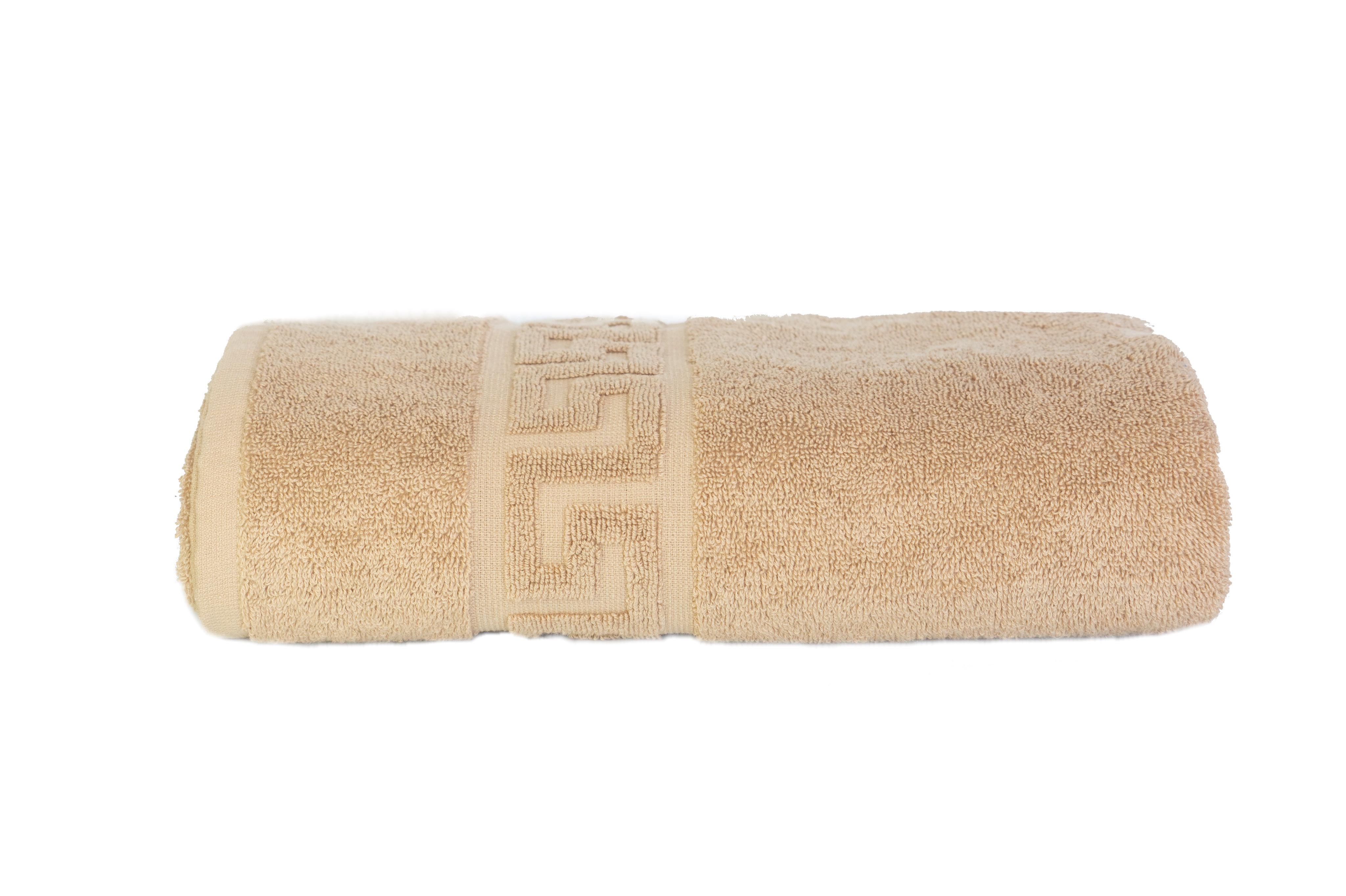 Полотенце махроввое банное 70х140 см Бежевый (1303136)