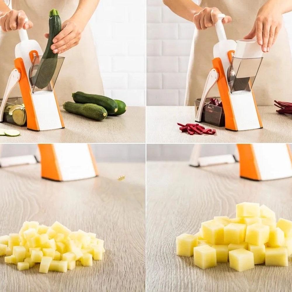 Овощерезка-мультислайсер Safe Spring Slicer Оранжевый - фото 5