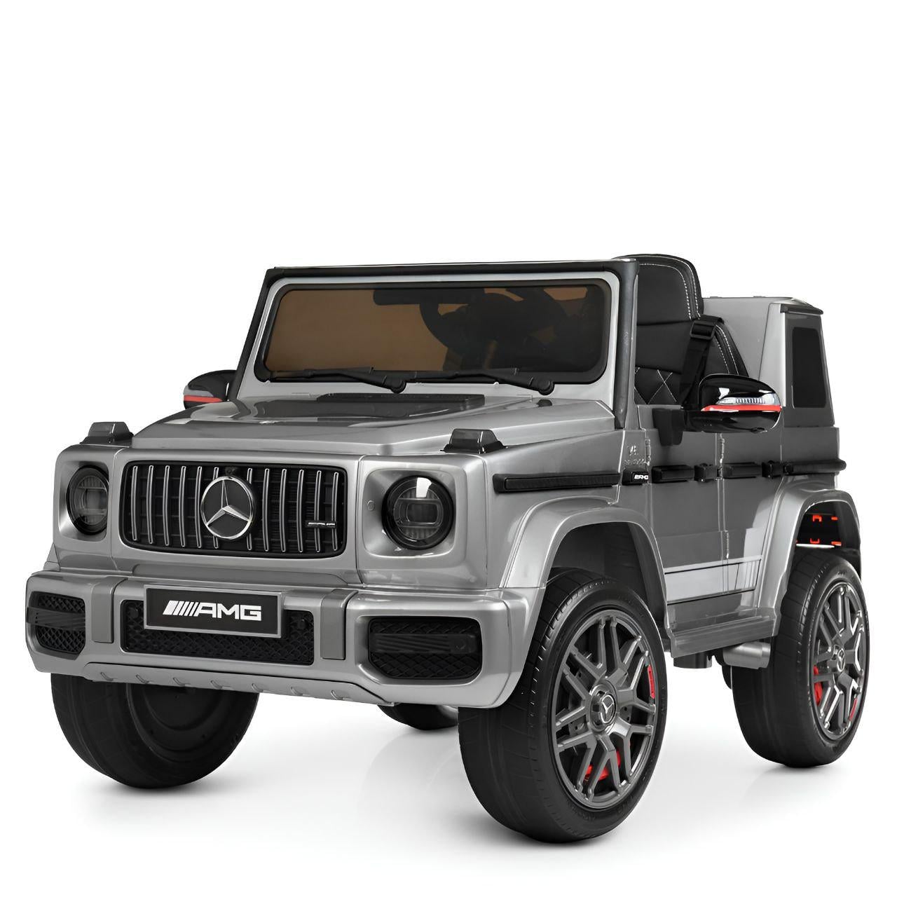 Детский электромобиль джип M 4180EBLRS-11 этиленвинилацетат/искусственная кожа 12V RPM 11000 Серый (26137293)