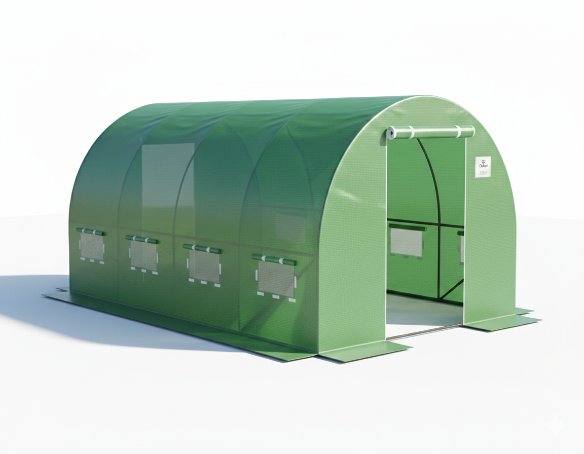 Теплиця садова для рослин Helper HP-1075 12 м2 4х3х2 м Зелений