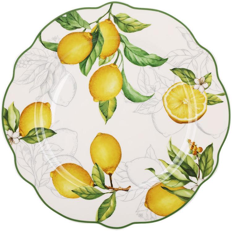 Набор десертных тарелок сицилийский лимон 20 см